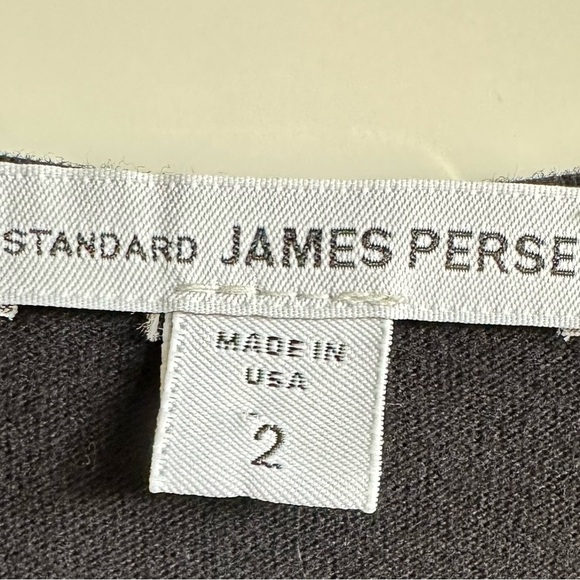 Standard James Perse Knit Dress Black Cowl Neck Size 2 Medium Racerback - Picture 5 of 7